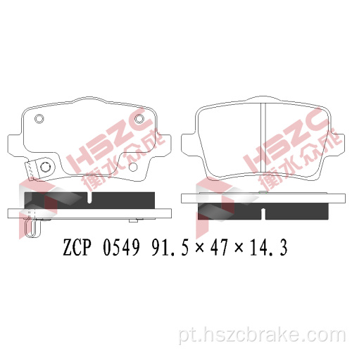 FMSI D2111 PAT DE FREIO CERAMICA PARA MAZDA